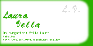 laura vella business card